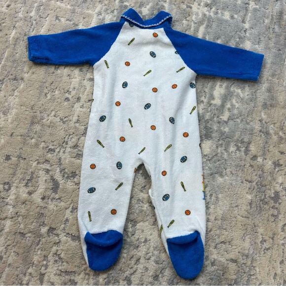 1970s Vintage Sesame Street Bert Ernie Baseball Sleeper Size 0 - Picture 6 of 6